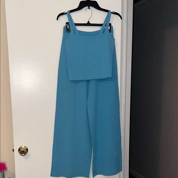 Scanlan Theodore Sky Blue 2 piece Crepe Set Size Medium - Picture 4 of 17